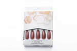 ALLKEM Mocha Long Coffin Press on Nails