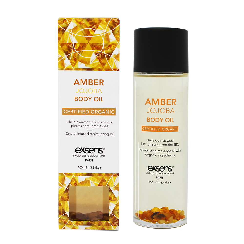 EXSENS Crystal Body Oil – Amber Jojoba