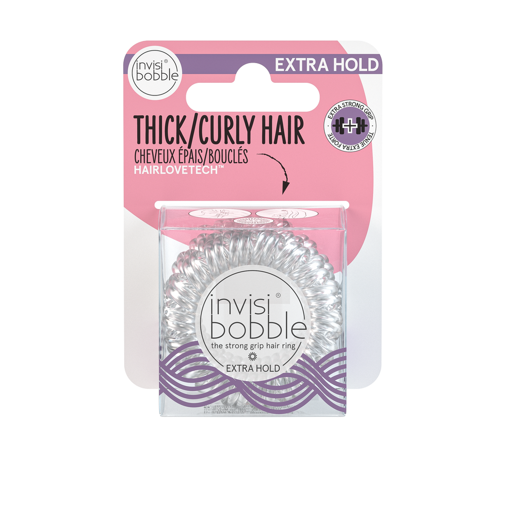 INVISIBOBBLE Extra Hold Crystal Clear 3pc